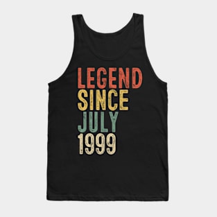 Legend Since July 1999 21st Birthday Gift 21 Year Old Tank Top